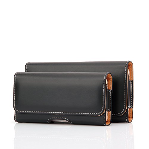 C-Super Mall-UK Einfach Mode Sport Hüfttasche Bauchtasche Beuteltasche Taille Taschen,PU-Leder Handy-Beutel Hüfttasche hülle mit Riemenverbinder für iPhone 6S 5/5S/SE und andere Telefon unter 4,7 „(schwarz) - 6