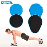 Exercise Disc Sliders - Aieve 4 Pack Sportz Core Sliders Yoga Gliding Discs Dual Sided and Work Smoothly For any Surfaces Gym, Home Ab & Full Body Workout Equipment, Compact for Travel