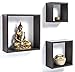 Bluewud Wall Shelf & Display Rack - Skybox Wenge (Set Of 3) RS.999.00