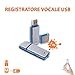 Produktbild Pen Drive USB Diktiergerät 8 GB Mini Audio Voice Recorder Flash Abhörgerät Wanze