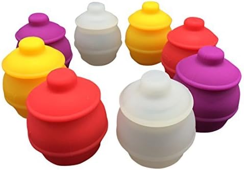 Gentcy 35ml Silicone Containers Jars wax Dab Concentrate Honey Pots Multi Use Slick 6pcs by Gentcy