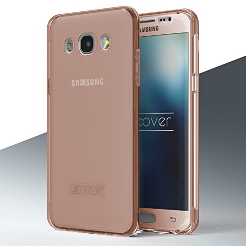 Urcover   Samsung Galaxy J7  Version 2016    Funda Carcasa Protectora 360 Grados   TPU en Rosa   Protecci  n Completa Case Cover Smartphone M  vil Accesorio