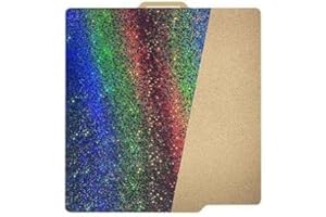 TOAIOT 3D Printer Platform X1 P1P P1S Multi Color PEY - Texture PEI Coating Build Plate 257x257mm : Nouveaux accessoires pour le transfert de l'étoile brillante vers l'imprimante 10.1x10.1in