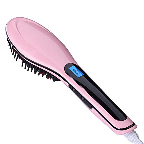 Automatic LCD Digital Hair Straightener Styling Comb Hair Brushes