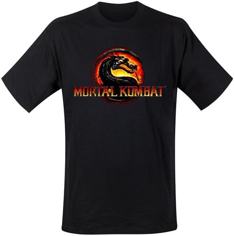 Mortal Kombat -Logo- men's black tee (X-Large)