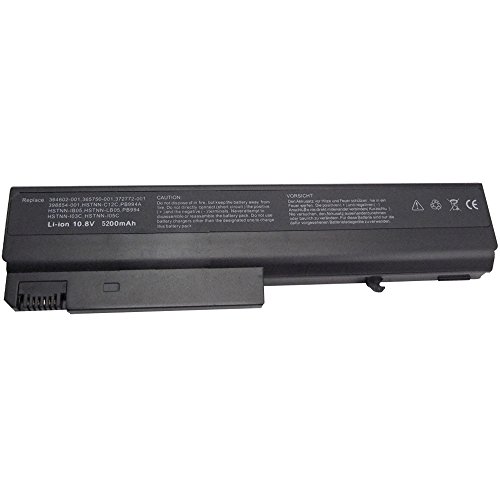New Extended Replacement Laptop Battery compatible with HP COMPAQ 6510b 6515b 6710b 6710s 6715b 6715s 6910p nc6100 nc6105 nc6110 nc6115 nc6120 nc6140 nc6200 nc6220 nc6230 nc6300 nc6320 nc6400 nx5100 nx6100 nx6105 nx6110 nx6110/CT nx6115 nx6120 nx6125 nx6130 nx6130 nx6140 nx6300 nx6310 nx6310/CT nx6315 nx6320 nx6320/CT nx6325 nx6330Li-ion 6 Cell 10.8v 5200mAh/56wh month guarantee. - 5