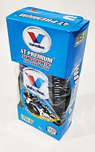 Valvoline 4T Premium 10W40 (1 L) Semi Synthetic Oil for bike, 2 wheelers