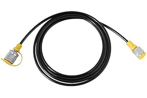 VIAGASAFAMIDO 2.0m/6FT (M16 * 2-1/4BSP) Tuyau de Test de Pression hydraulique Tuyau de Test hydraulique Tuyau de couplage Point de couplage Tuyau de Mesure de Pression renforcé de Fibres