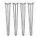 Produktbild Tischbeine schwarz 4 Teile/satz Haarnadel Metallmöbel Tischbeine für Möbel-Beistelltische, Couchtische, DIY-Holzbänke, Laptop-Schreibtische und selbst entworfene Produkte (28 Zoll)