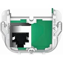 Homeway Zentralplatte 55x55 Mm – TV+LAN Abdeckung Für Kommunikationsdose, Reinweiß