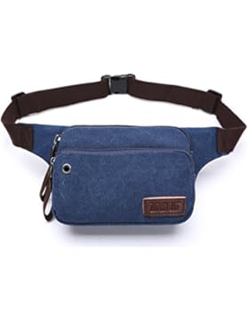 Outreo Hüfttaschen Herren Gürteltasche Kleine Tasche Sporttasche Outdoor Bauchtasche Sport Bag Geldbeutel Vintage...