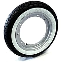 Coppia Di Ruote Complete Per Vespa 50 Special - 2 Cerchi Con Pneumatici Kenda K 333 Fascia Bianca 3.00-10 E Camere D'Aria - Foto 10