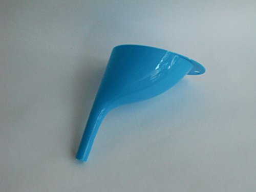 Gerade Seite Trichter aus Kunststoff – Für Flüssigkeiten in Küche, Hause, Garten, Auto Kraftstoff blau - 2