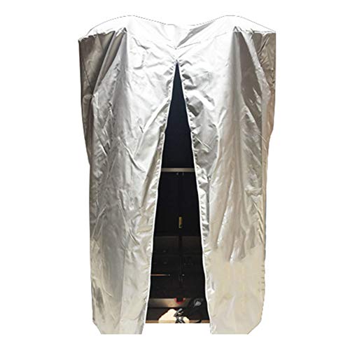 Preisvergleich Produktbild KKCF Abdeckplane Schutzhülle Gartentisch Laufband Wasserdicht Sonnencreme Gewaschen Oxford-Tuch, 2 Farben, 2 Stile (Farbe : Silber, größe : 120x95x160cm)