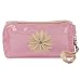 UberLyfe Transparent Cosmetics Pouch or Purse for Women - Baby Pink - S (PU-001180-PKFL-S) RS.299.00