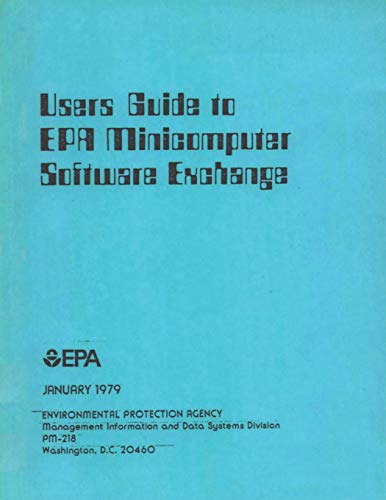 Preisvergleich Produktbild Users Guide to EPA Minicomputer Software Exchange