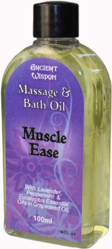 Muscle Ease Massage & Bath Oil with Lavender, Peppermint & Eucalyptus - 100ml