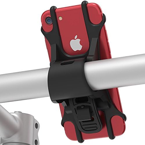 Bike Phone Holder Mount Universal, Rubber Silicone Strap For iOS Android Smartphone GPS Or Other Devices
