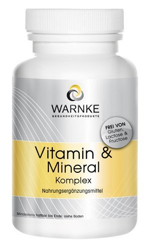 Complejo de Vitaminas y Minerales  100 cápsulas  Alta dosificación  Multivitamínico con 18 sustancias vitales