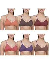Women's Cotton Non-Padded Bra - Pack of 6