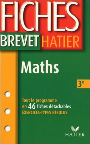 Download Fiches Brevet : Mathématiques, 3e