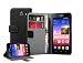 Produktbild Membrane - Schwarz Brieftasche Klapptasche Hülle Huawei Ascend Y550 (Y550-L01, Y550-L02, Y550-L03) - Wallet Case Cover Schutzhülle + 2 Displayschutzfolie