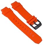 Ersatzband für Casio Baby-G Damenuhrarmband aus Resin orange BGA-230