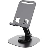 Masa&uuml;st&uuml; Al&uuml;minyum Telefon Tutucu, Katlanabilir Telefon Standı, Ergonomik Tasarım, Dayanıklı Sağlam Yapı, Evrensel Uyum (Gri 