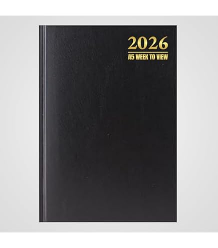 Collins - Essential 12 Month 2026 Diary/Planner, Day To Page, A5 Hard