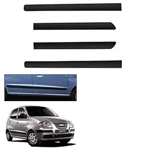 AUTOXYGEN Side Door Beading Black Door Protector for Santro Xing (Set Of 4 Pcs.)