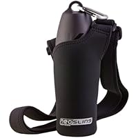 H2O4K9 Tragetasche für Wasserflaschen, Neopren, Tiefschwarz