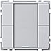 Produktbild Merten 628160 Taster 2fach plus, aluminium, System Fläche