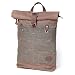 Produktbild H-ANDYBAG Herren Rucksack Waxed Canvas Roll Top Rucksack passt 15 Zoll Laptop und Notebook