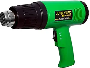 JUNKYARD Electronics Plastic 1800 Watts Hot Air Gun for Shrink Wrapping Packing, Stripping Paint, Thawing Frozen Water Pipes (Colour May Vary)