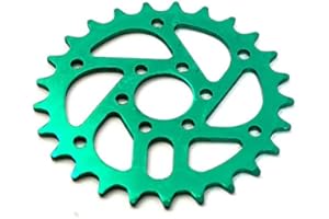 KHEbikes KHE Q1 5 BMX Chain Ring 25 Teeth Green Oxidised CNC Only 78 g