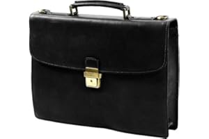 Gérard Henon Cartable Arizona Cuir De Vachette Gras Pleine Fleur 1 Soufflet GH 5225