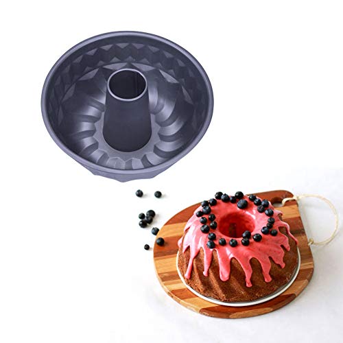 Fluted Cake Pan Mold Round Bundt Pan Carbon Steel Non-Stick Bread Baking Cake Mold Kitchen Accessories 8.66"(4pcs)