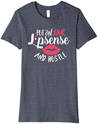 Lipstick Shirt Put On Your Lipsense Make Up Gift T Shirt Female Medium Heather Blue