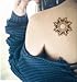 STENCILS TEMPLATE TATTOO Mehndi Stencill Indian Henna Designs Set of 2 Sheet - single use S203 204 - suitable for Henna Tattoo Glitter Tattoo and Airbrush Tattoo