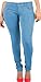 Price comparison product image Vanilla Inc. Ladies Womens Skinny Plus Size Stretchy Fitted Jeggings Jeans Sky Blue UK UK Size 22
