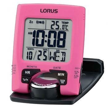Preisvergleich Produktbild Lorus LHL031P Digitaler Wecker LCD Uhr – Pink