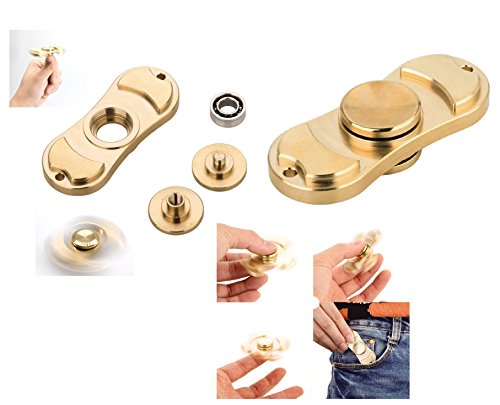 Hand Fidget Spinner Stress Relief Toy, EDC Fidget Spinner High Speed Stainless Steel Made ADHD Focus Anxiety Relief Toys for Killing Time (Gold) Hand Fidget Spinner Stress Relief Toy, EDC Fidget Spinner High Speed Stainless Steel Made ADHD Focus Anxiety Relief Toys for Killing Time (Gold)