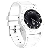 LOEROY Bluetooth Smart Watch, Fitness Uhr Intelligente Armbanduhr Fitness Tracker Smart Watch Sport, 1.22-Zoll Touchscreen Smartwatch, Kameras, GMS-Karte, Kameras,White