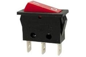 VELLEMAN INTERRUPTEUR DE PUISSANCE A BASCULE 10A-250V SPST ON-OFF - AVEC TEMOIN NEON ROUGE