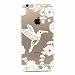 Produktbild MUTOUREN für iPhone 6 iPhone 6S 4.7" Transparent TPU Silikon Schutz Handy Hülle Case Cover [Kratzfeste, Scratch-Resistant] Hülle Schutzhülle Crystal Kirstall Durchsichtig Fall-Abdeckung Etui TPU Bumper Schale - Vogel und Blume