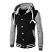 Produktbild Kobay Herren Männer Mantel Jacke Outwear Pullover Winter Schlank Hoodie Warme Kapuzenpulli Mehrere Farben