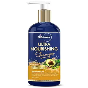 StBotanica Ultra Nourishing Hair Shampoo - 300ml For Dry, Normal Hair - No SLS/Sulphate, No Parabens, No Silicon