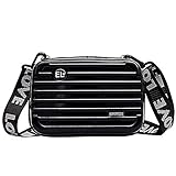 HARDSHELL SUITCASES BAG: Die Tasche ist starr, sodass Ihr Make-up in Ihrer Tasche geschützt ist und der Reißverschluss auch robust ist, sodass Sie sich keine Sorgen machen müssen, dass es kaputt geht.