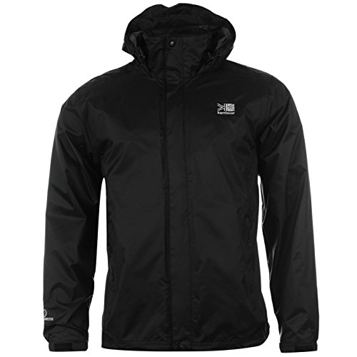 Karrimor Herren Sierra Regenjacke Wasserdicht Winddicht Jacke Mit Kapuze Schwarz Small