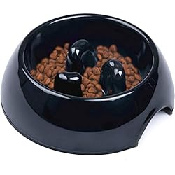 SuperDesign Gamelle Anti Glouton pour Chien Chat, Gamelle Alimentation Antiderapante Qui Favorise Une Prise de Nourriture Plus Lente, Bol Mélamine Interactive Anti Ballonnements